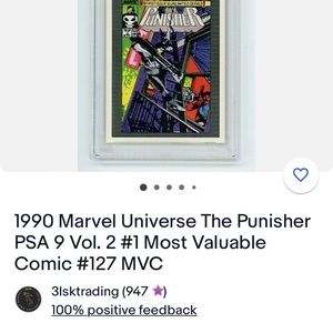 Marvel comic MVC the punisher #127 1990
